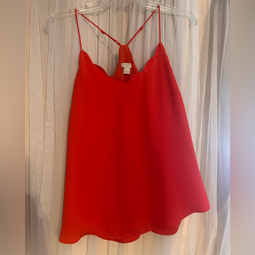 J.Crew scalloped cami top